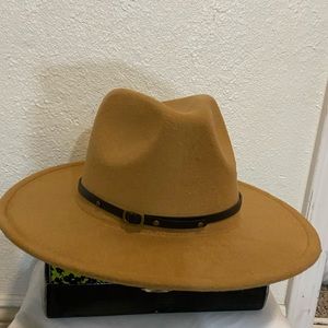brown unisex fedora